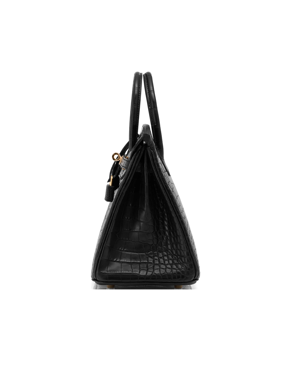 Hermes Black Matte Crocodile Baby Birkin – 25cm - Image 3