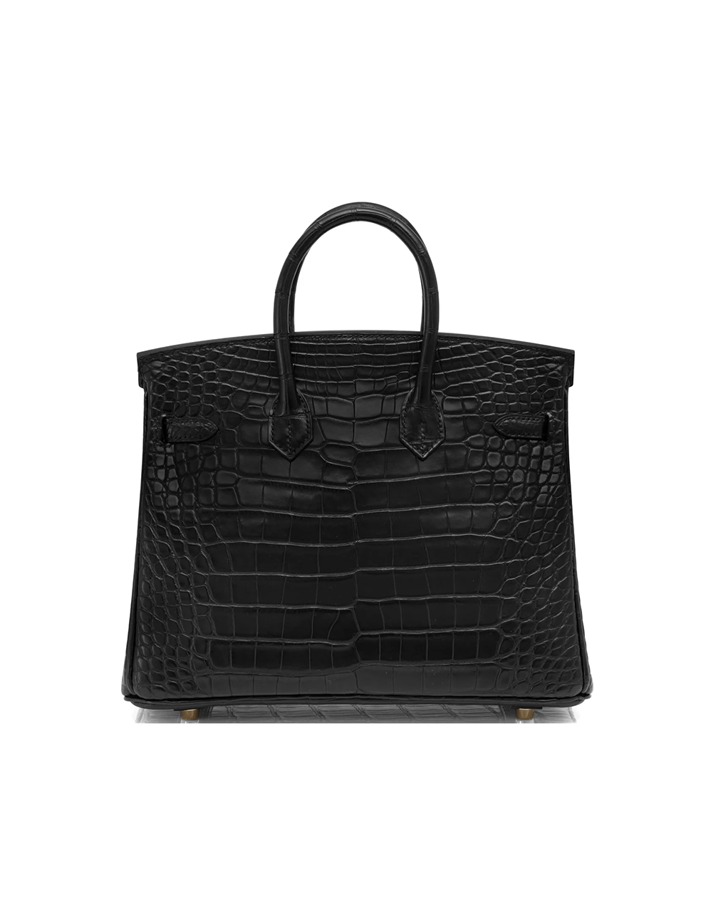 Hermes Black Matte Crocodile Baby Birkin – 25cm - Image 2