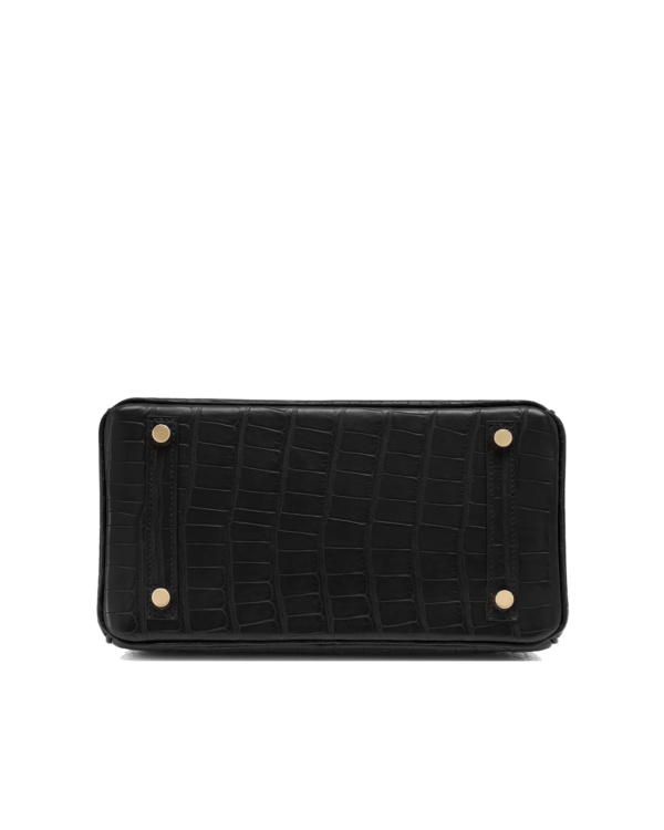 Hermes Black Matte Crocodile Baby Birkin – 25cm - Image 5