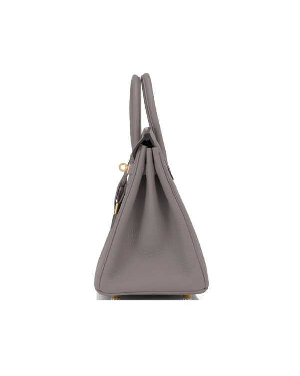 Stylish Hermès Kelly Bag in Pewter - Image 3