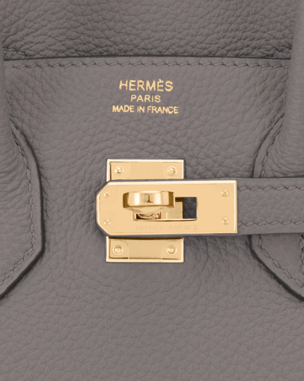 Stylish Hermès Kelly Bag in Pewter - Image 5