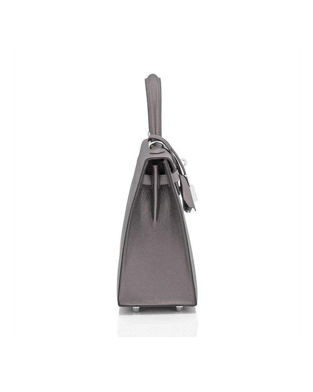 Luxurious Hermès Pewter Kelly Bag – 25cm - Image 3