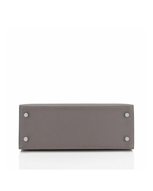 Luxurious Hermès Pewter Kelly Bag – 25cm - Image 4