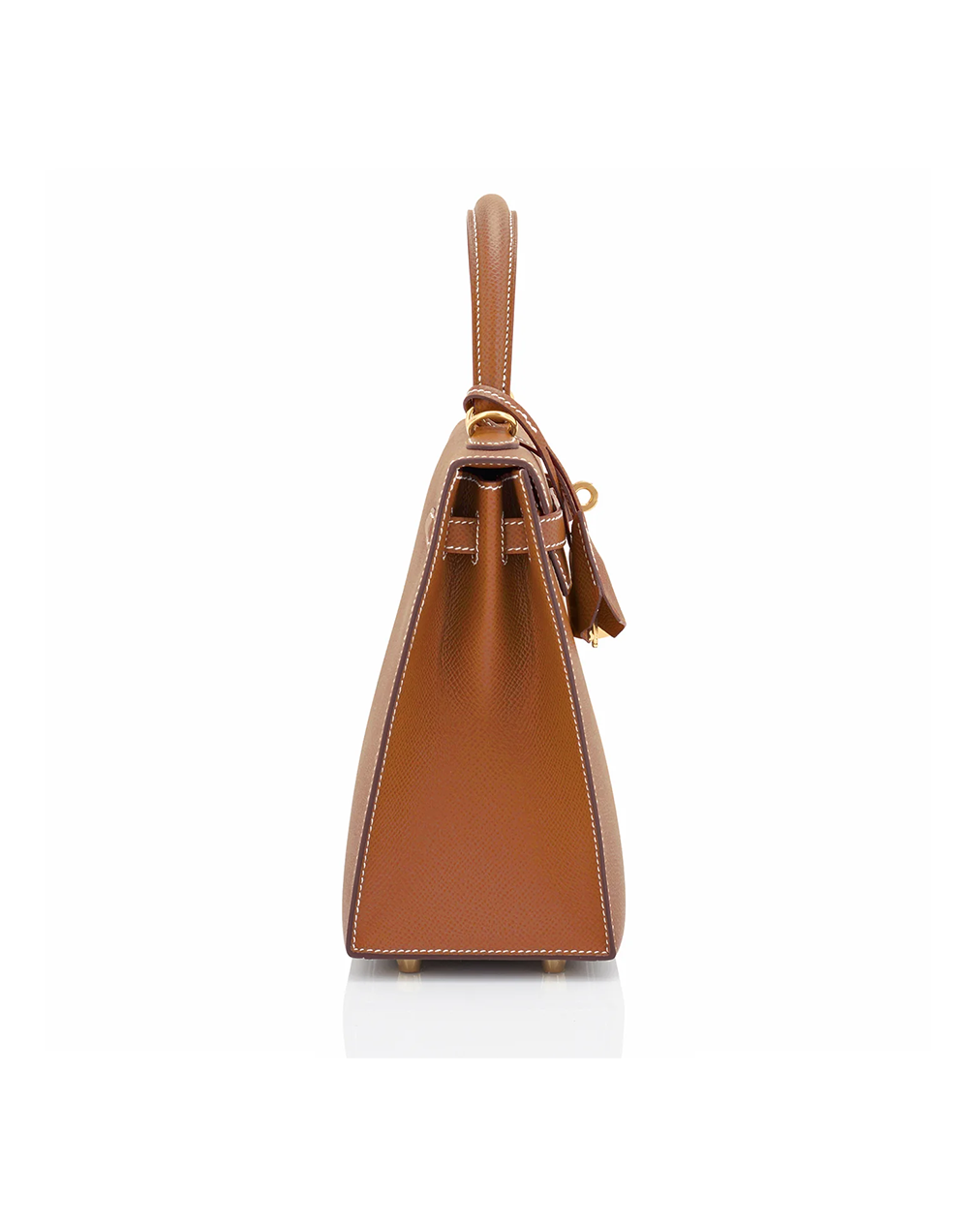 Stunning Hermès Mini Kelly Bag – 20cm Orange - Image 3