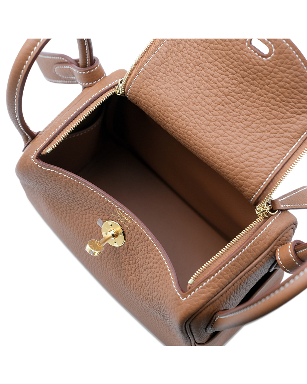 Elegant Hermès Etoupe Clemence Lindy - Image 6