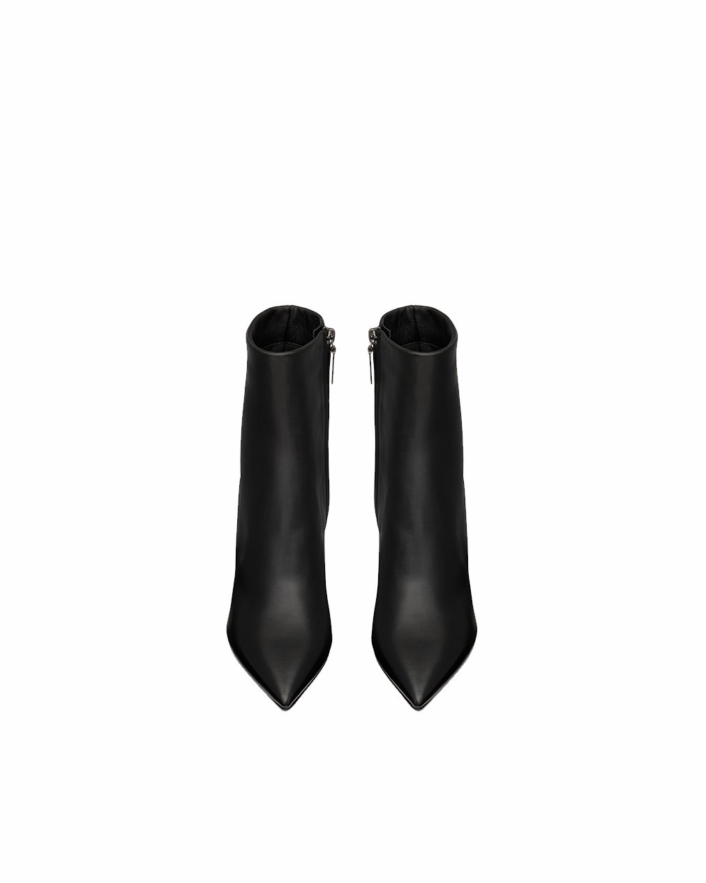 Saint Laurent Matt Black Metal Ankle Boots - Image 3