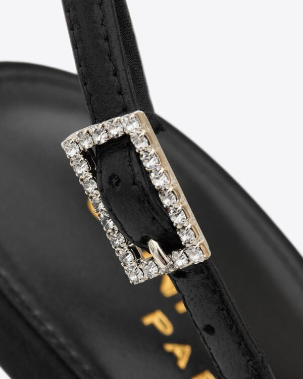 Saint Laurent crystal buckle slingback pumps - Image 5