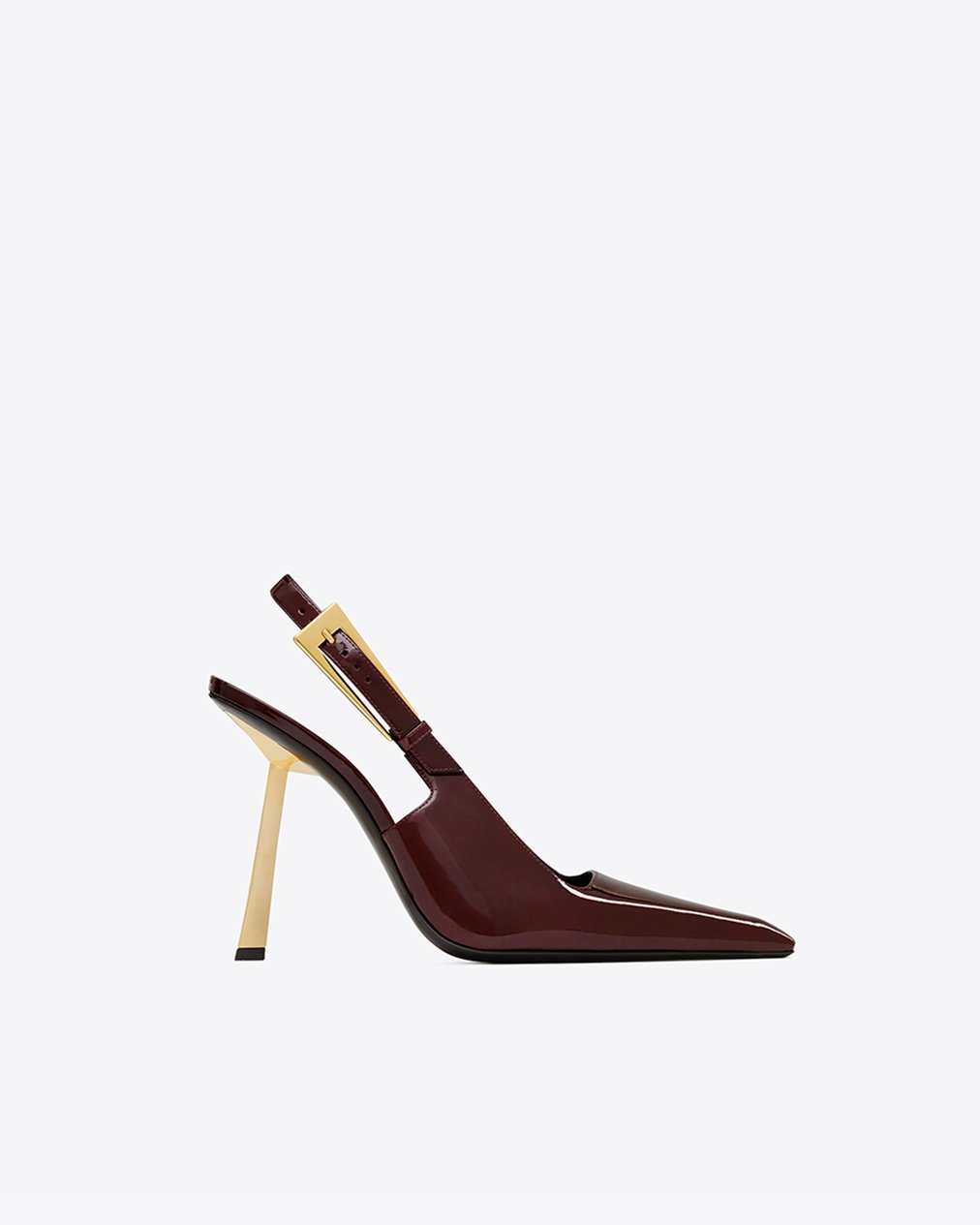 Saint Laurent square pointed toe slingback pumps - Image 7