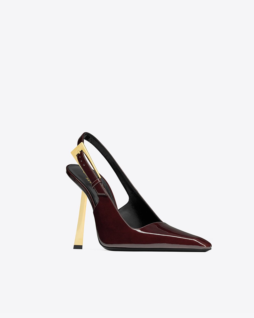 Saint Laurent square pointed toe slingback pumps - Image 8