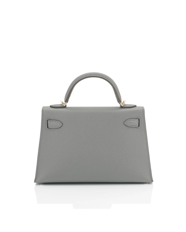 Luxurious Hermès Pewter Kelly Bag 25cm - Image 3
