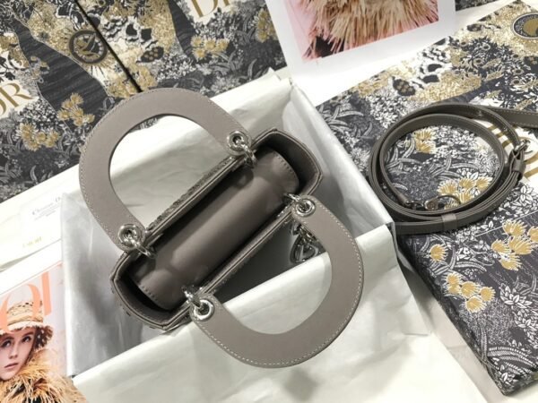 MINI LADY DIOR BAGGray Strass - Image 7