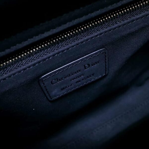 MEDIUM ULTRAMATTE LADY DIOR BAGBlack - Image 9
