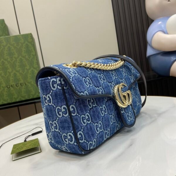 Gucci Marmont Denim Small Shoulder Bag - Image 2