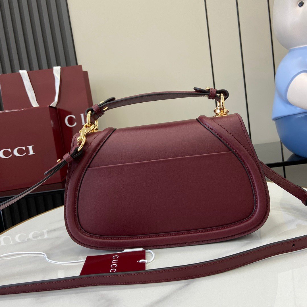 Gucci Blondie Medium Shoulder Bag in Wine Red - Image 3